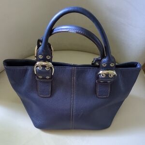 Tiganello Pebble Leather Medium Size Bag Gently Used